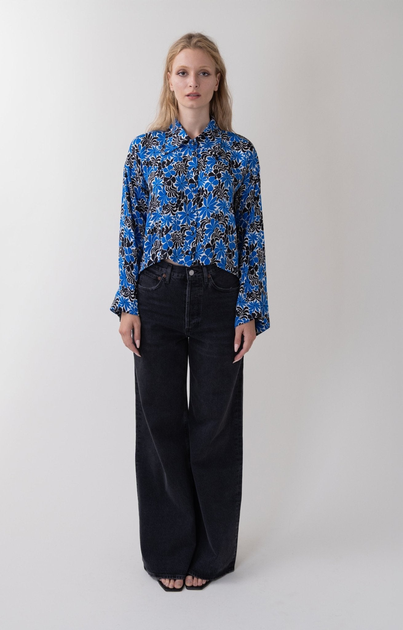 Eno Top in Blue Flora | Crono Zee – Crono Zee