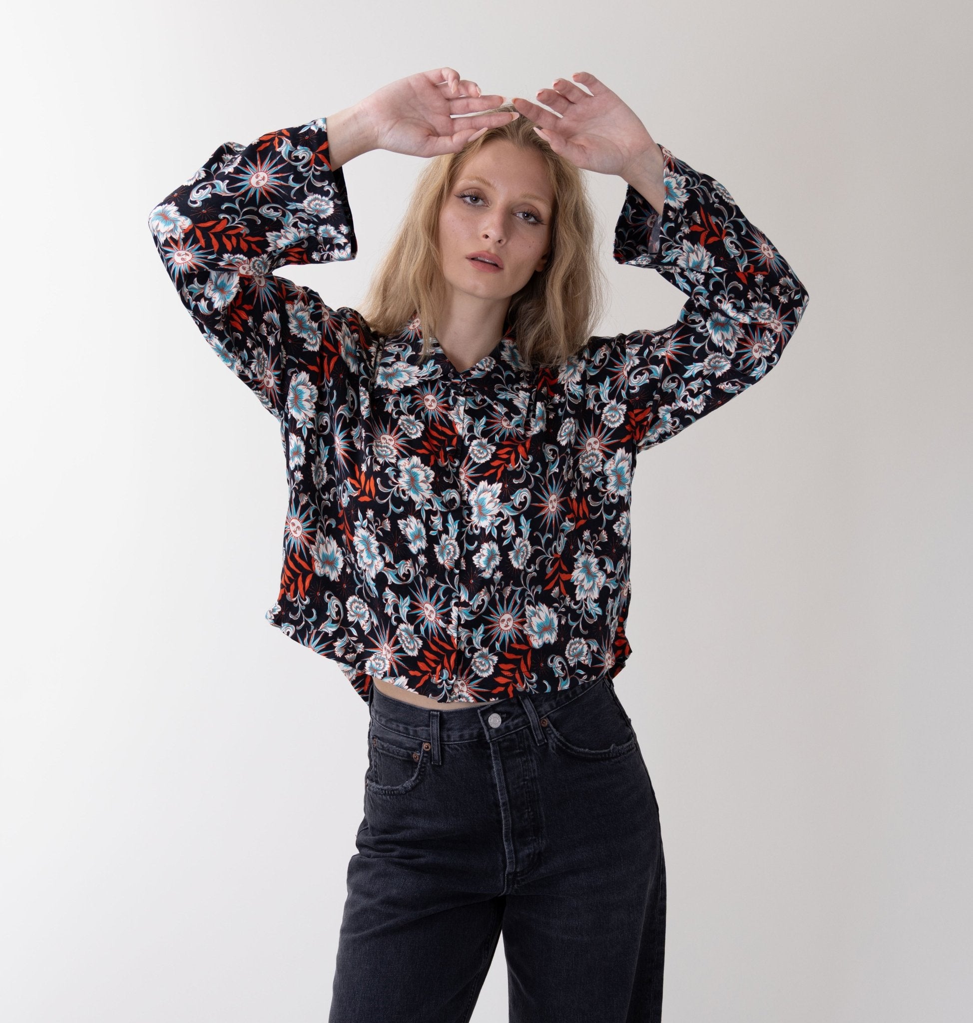 Eno Top in Orange Solstice Garden | Crono Zee – Crono Zee