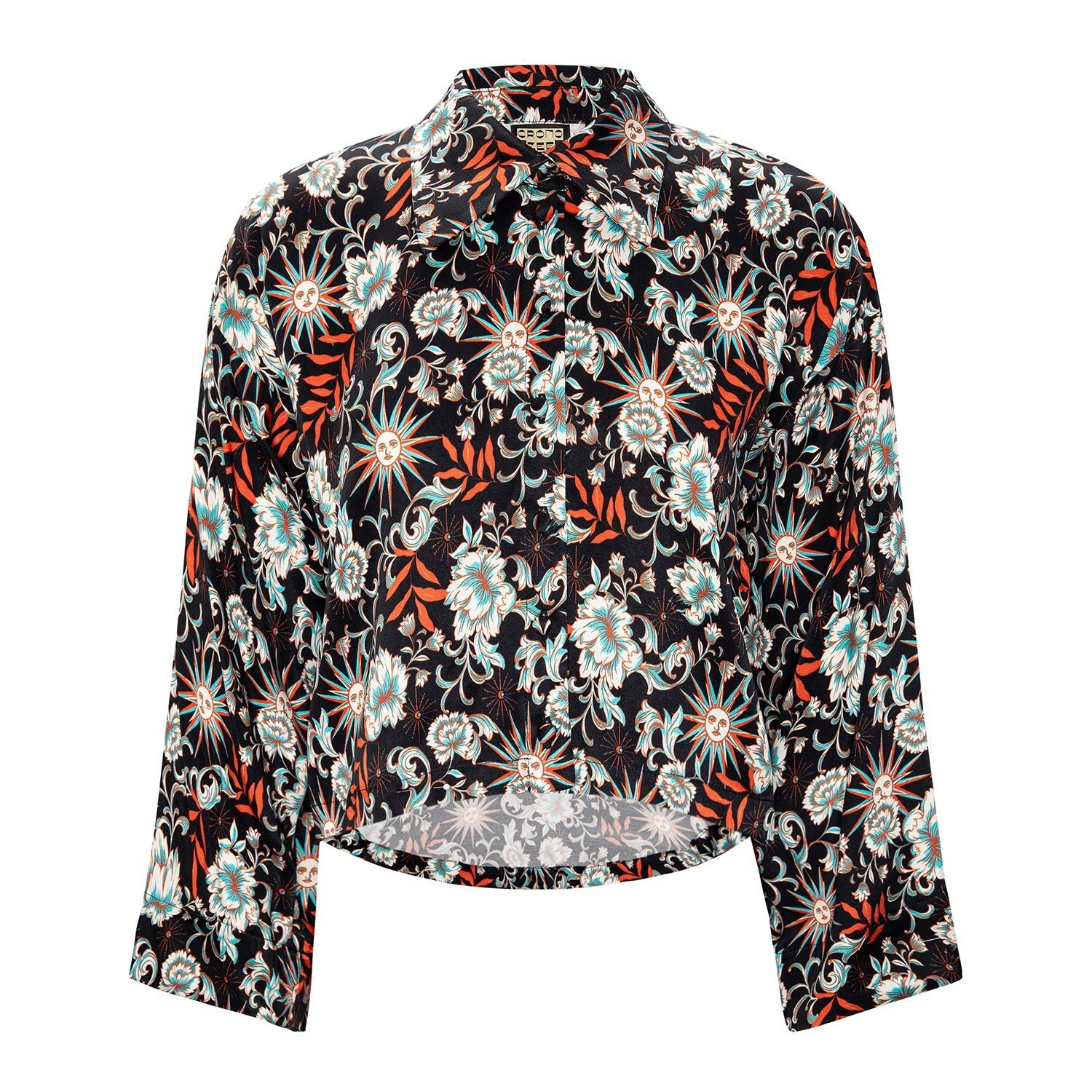 トップス eno Eno Top in Orange Solstice Garden | Crono Zee – Crono Zee