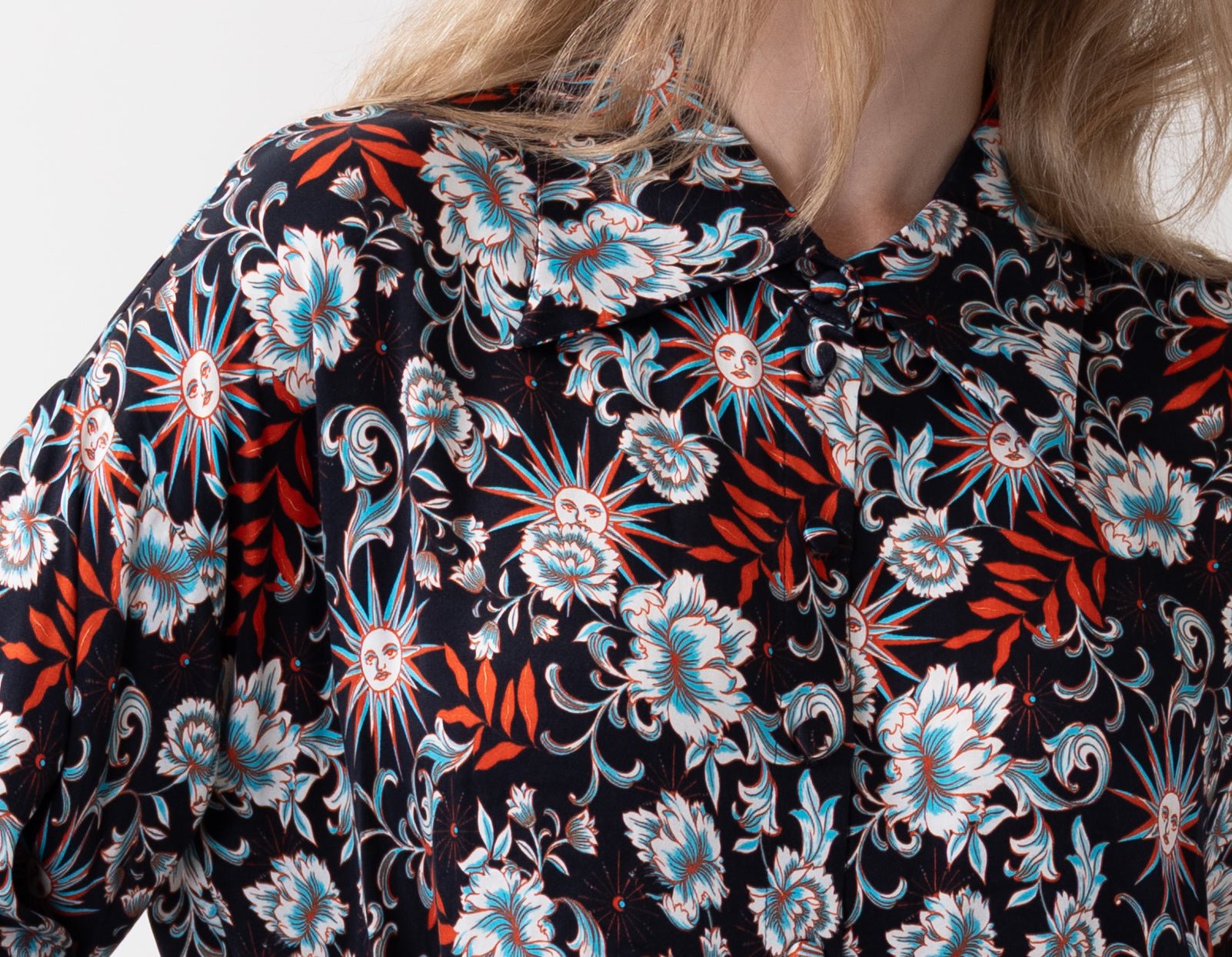 Eno Top in Orange Solstice Garden | Crono Zee – Crono Zee