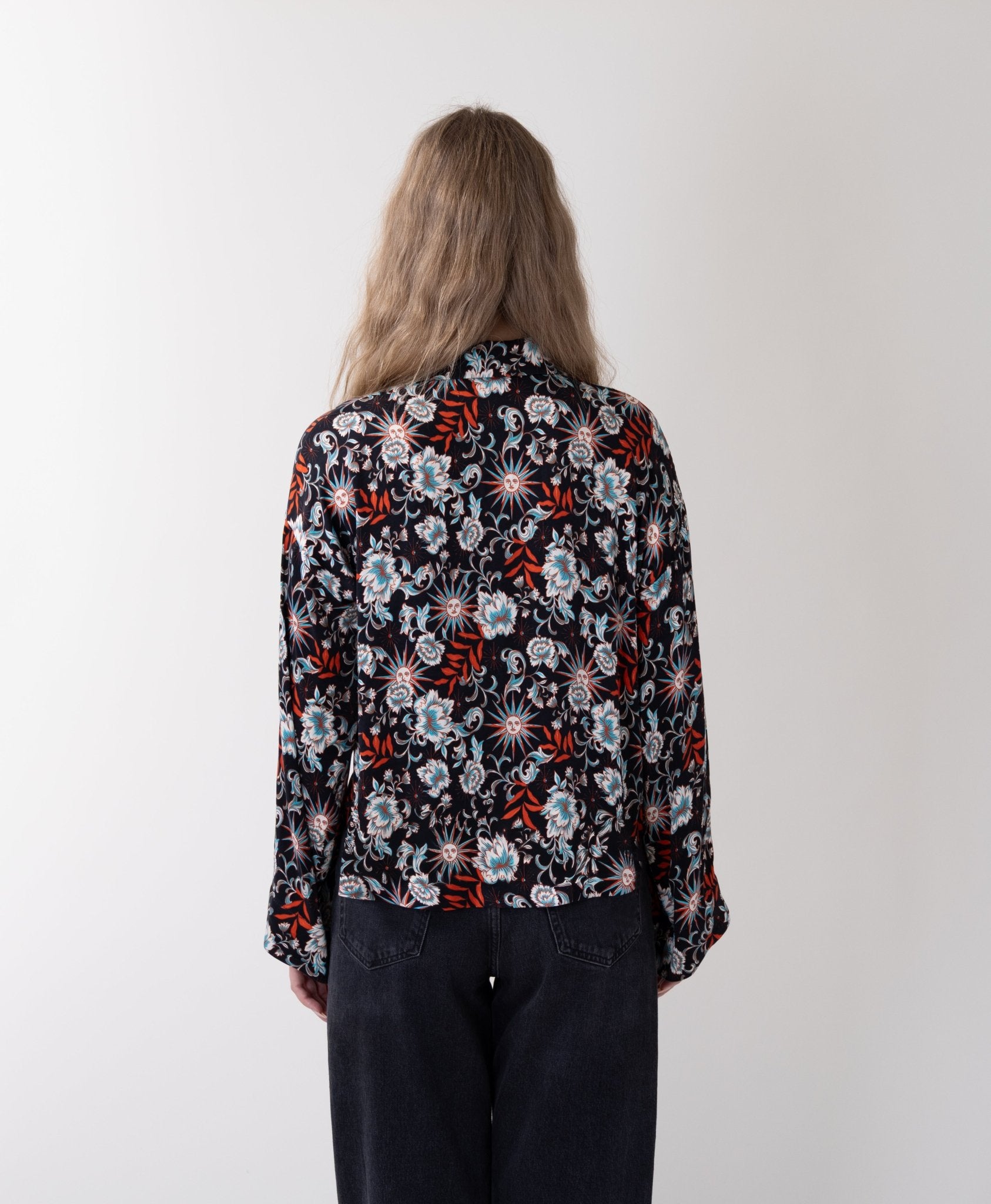 トップス eno Eno Top in Orange Solstice Garden | Crono Zee – Crono Zee