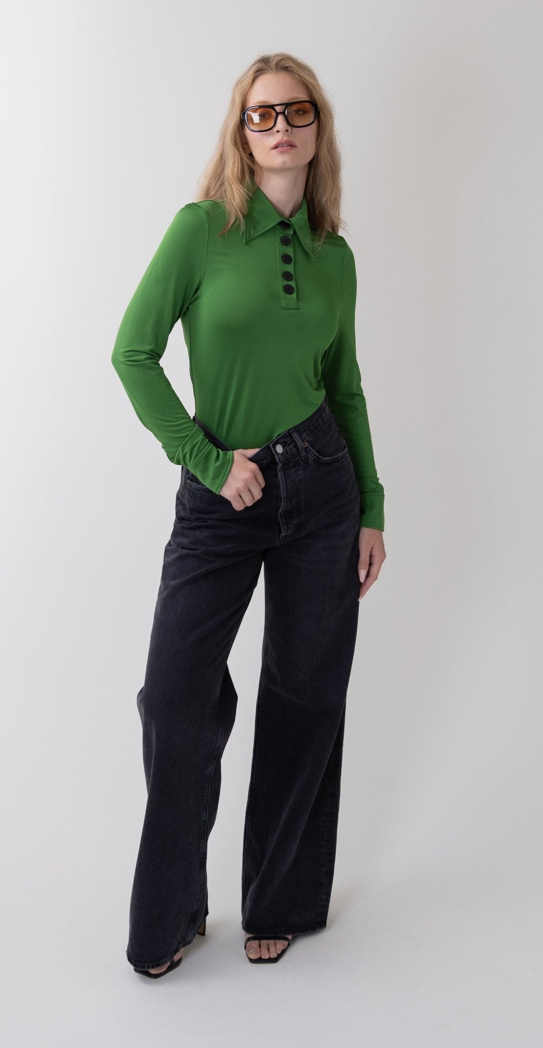 トップス K Felix Top in Verdant | Crono Zee – Crono Zee