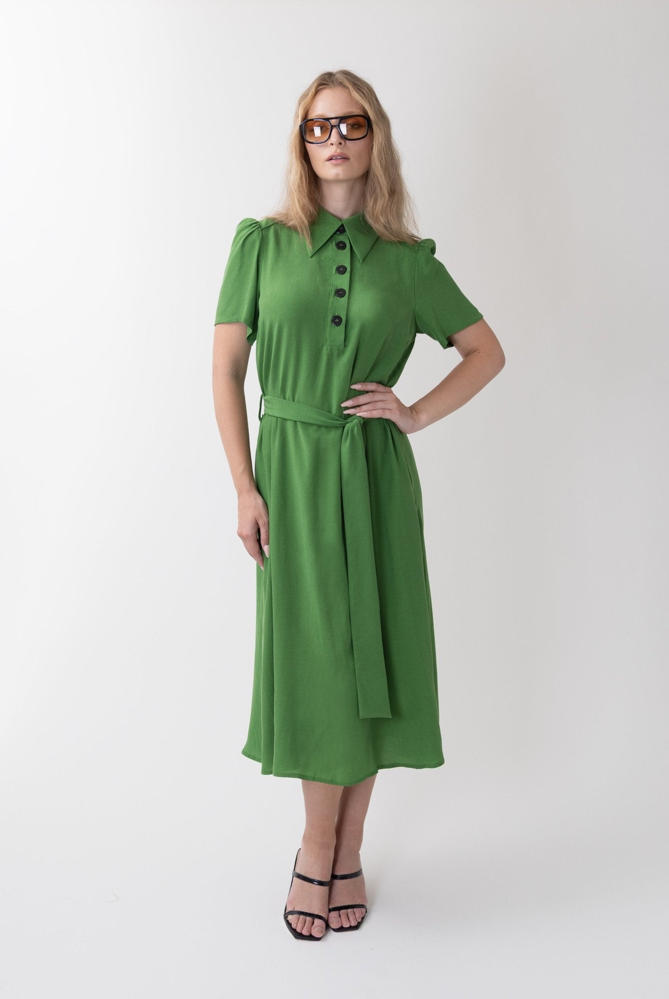 green emerald velvet dress Slyvan Verdant Green Muse Gown Xs main image 0